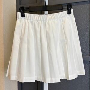Lily's of Beverly Hills White Pleated Tennis Skirt Vintage Size 8 NWT